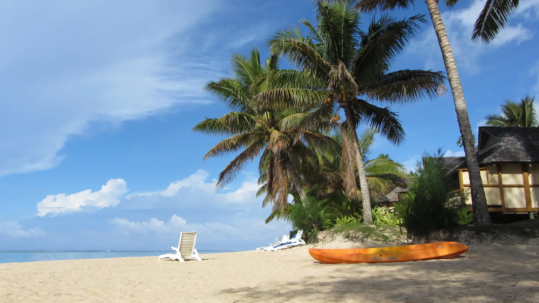 Palm Grove's Beach at Vaimaanga, Rarotonga