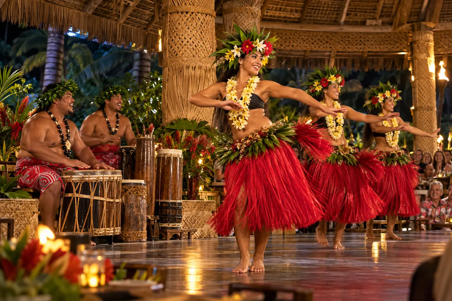 Vibrant Rarotonga island scene